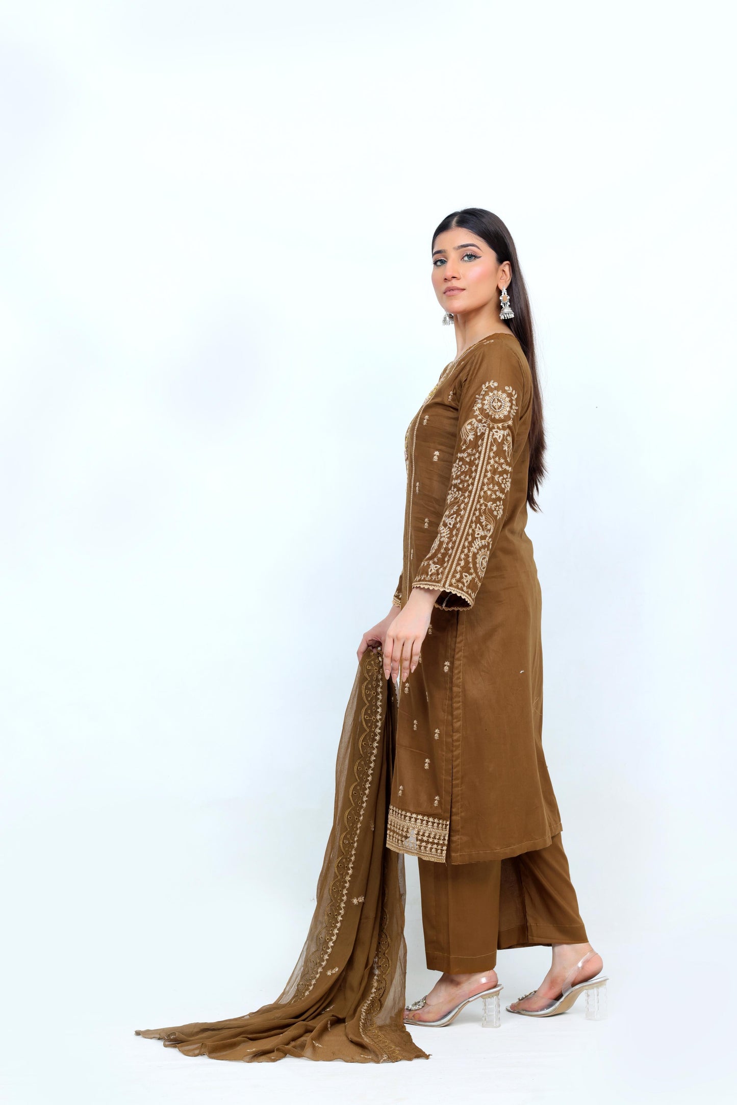 FF3087 – 3PC Unstitched Embroidered Lawn Suit