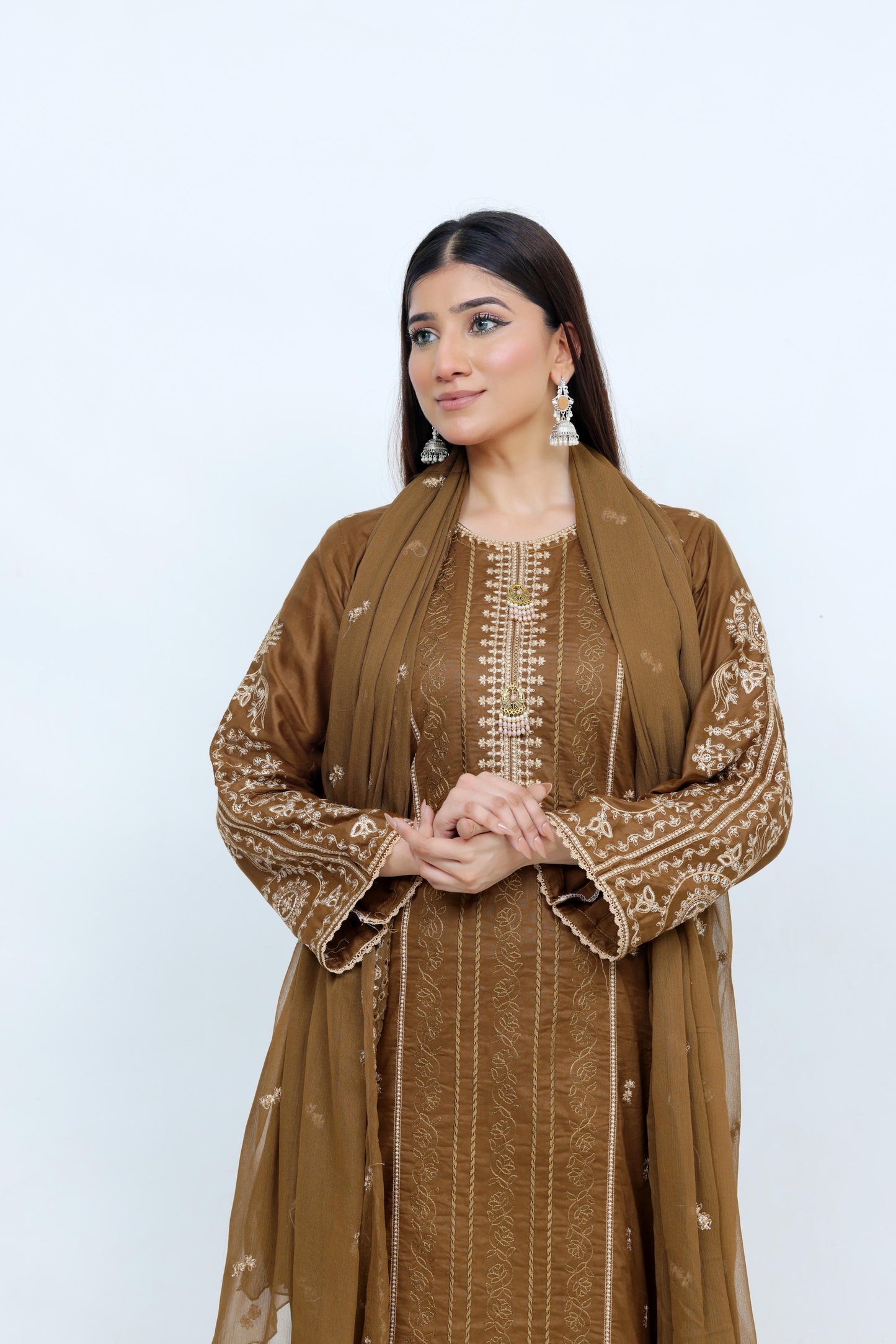 FF3087 – 3PC Unstitched Embroidered Lawn Suit