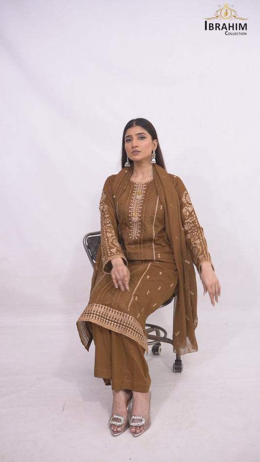 FF3087 – 3PC Unstitched Embroidered Lawn Suit